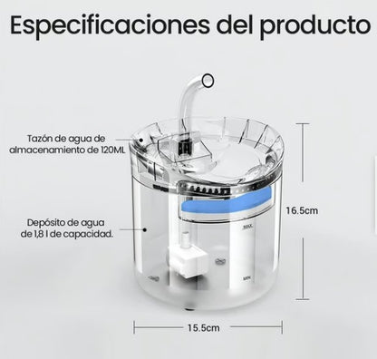bebedero de agua para mascotas